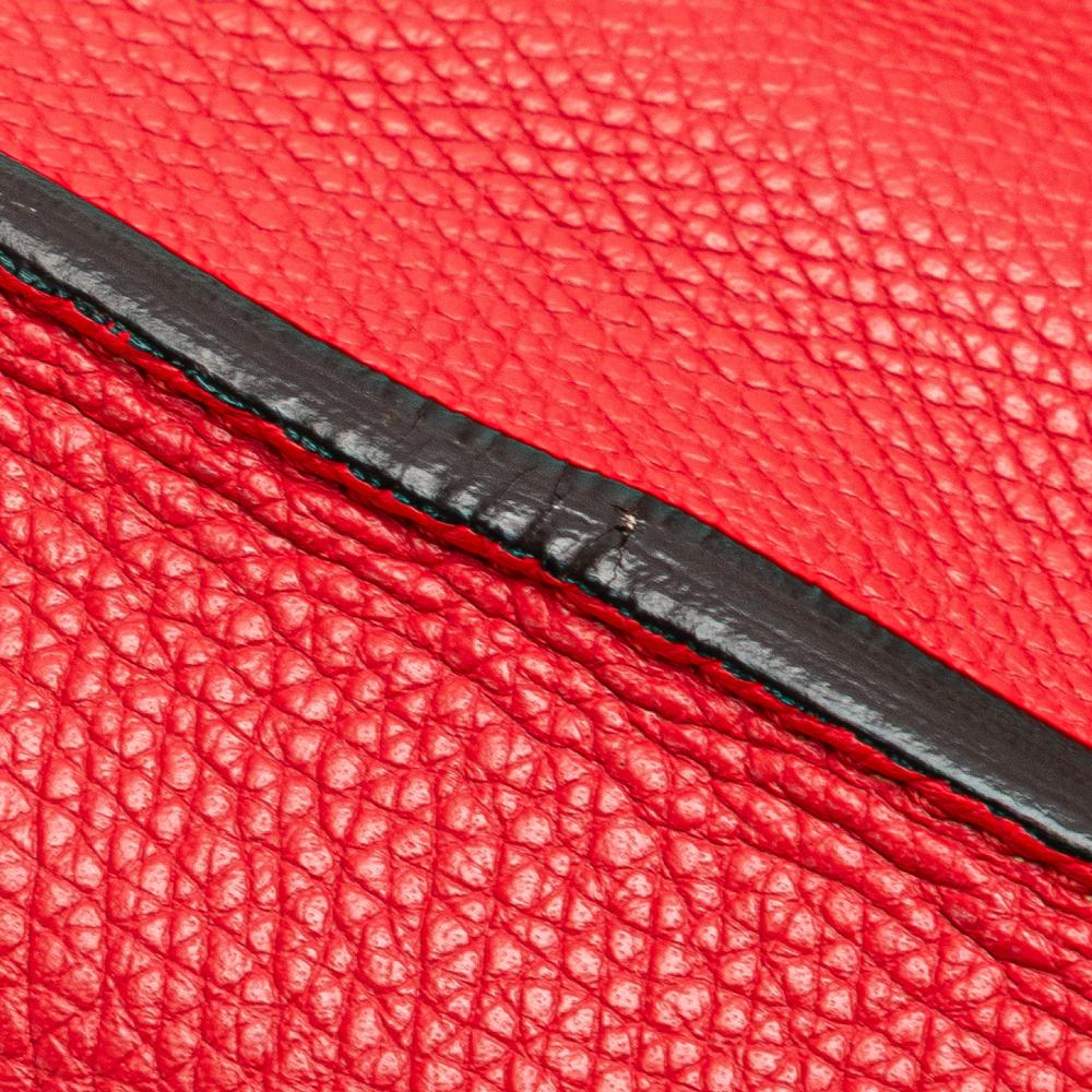 Red Leather Balenciaga Papier