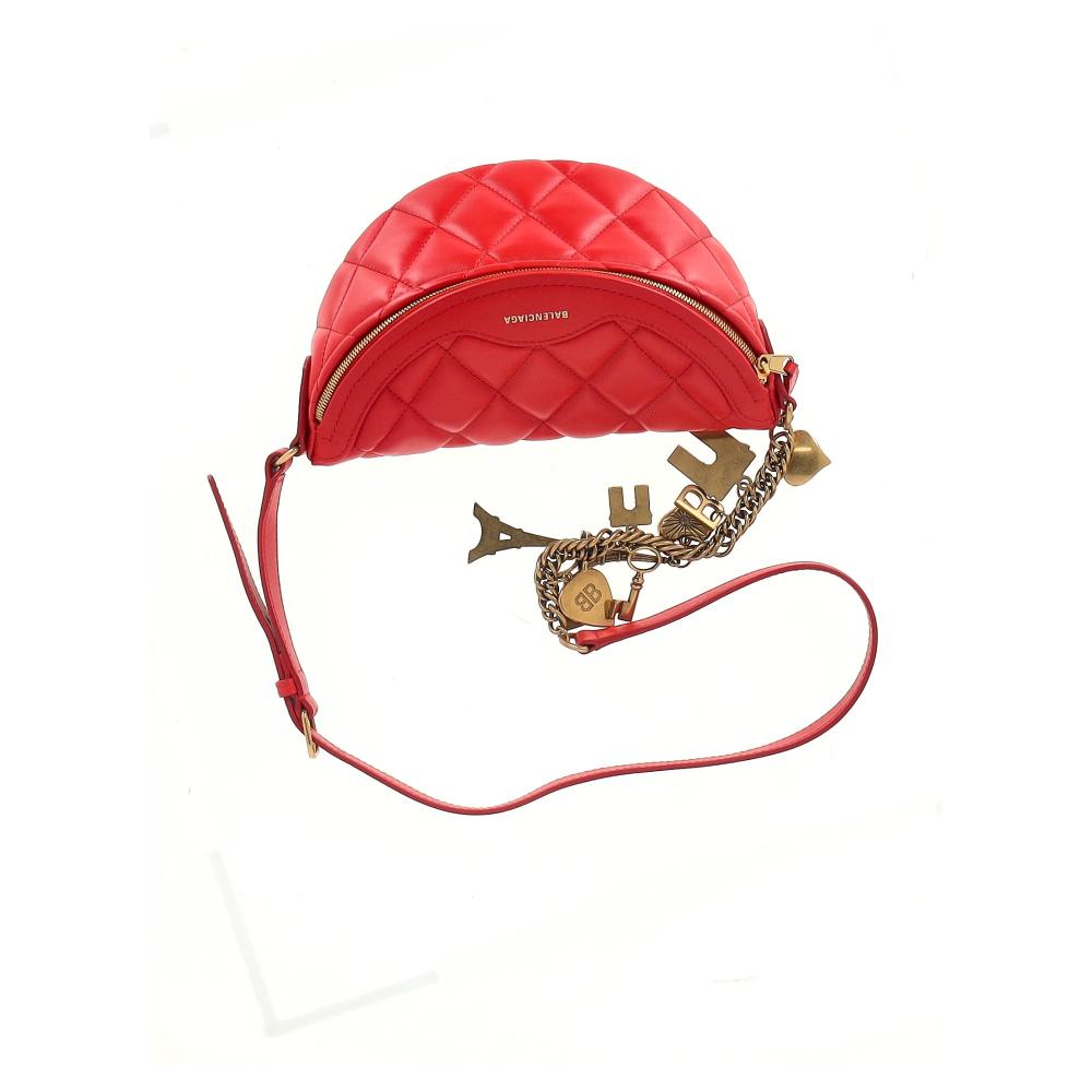 Red Leather Balenciaga Belt Bag