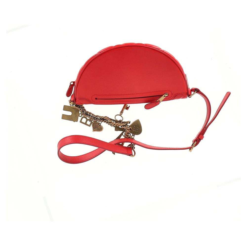 Red Leather Balenciaga Belt Bag