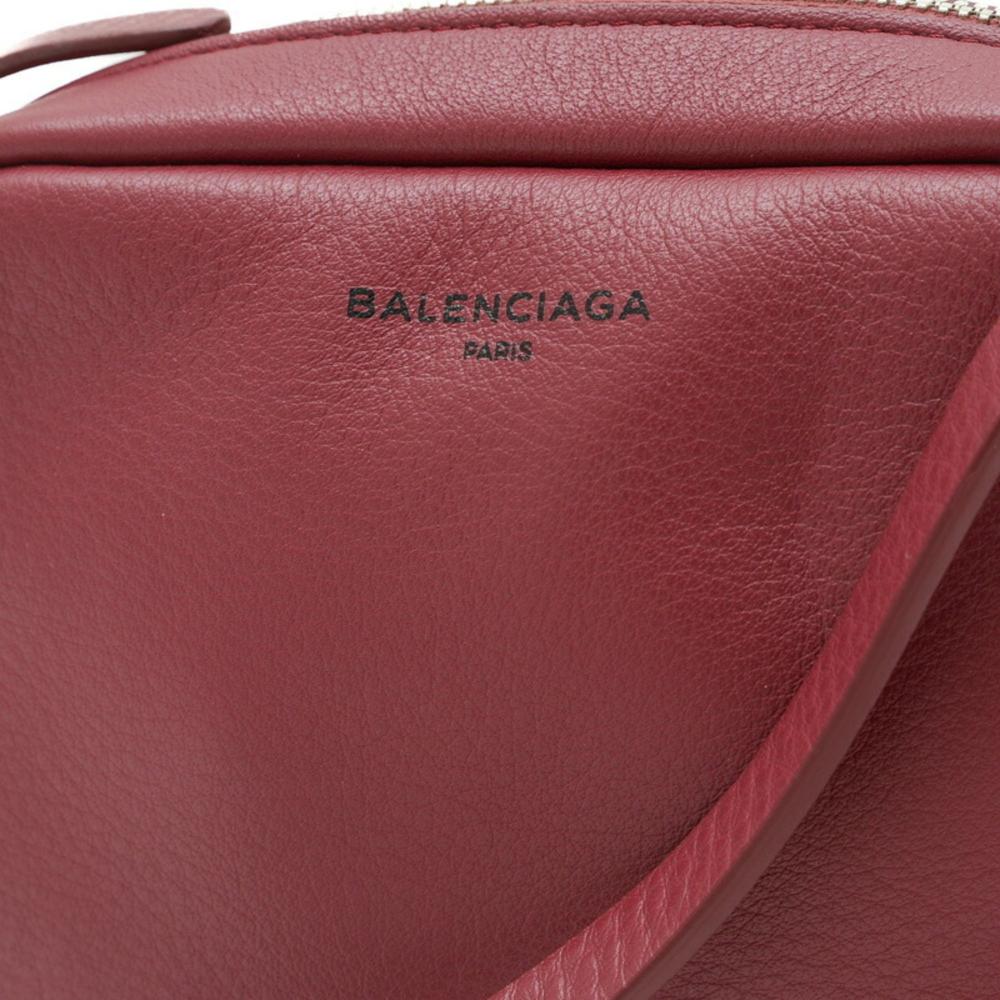 Red Leather Balenciaga Crossbody Bag