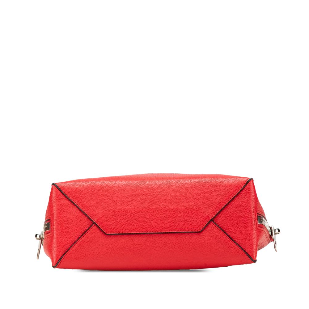 Red Leather Balenciaga Papier