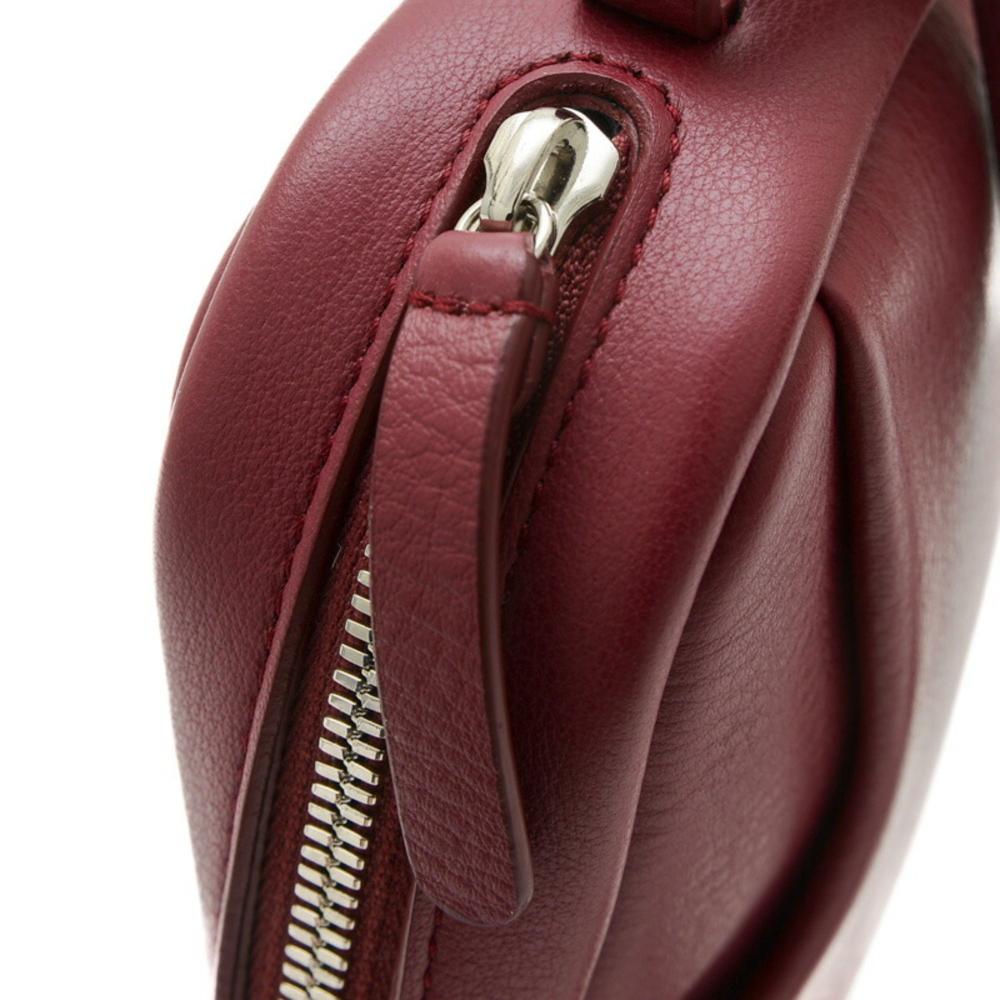 Red Leather Balenciaga Crossbody Bag
