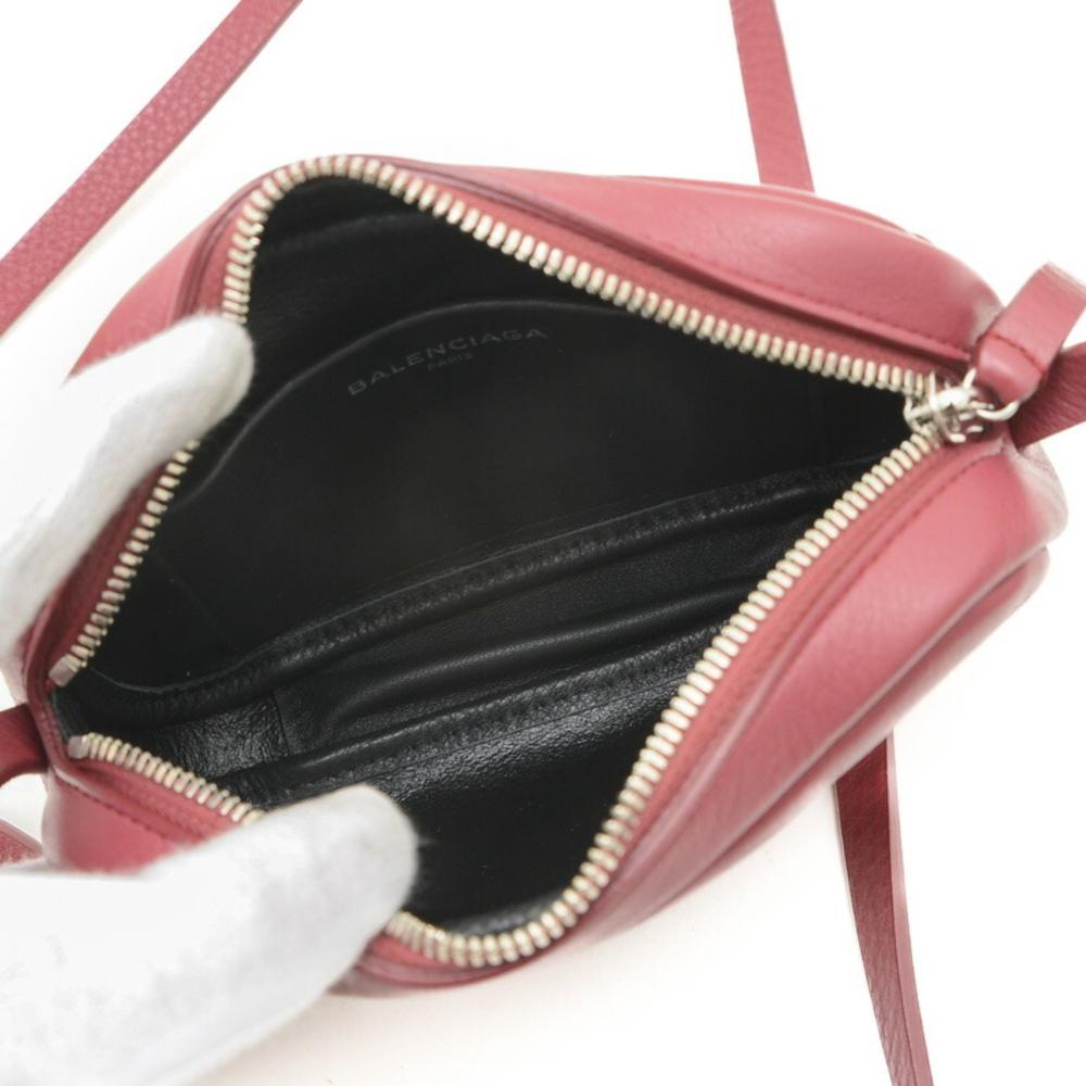 Red Leather Balenciaga Crossbody Bag