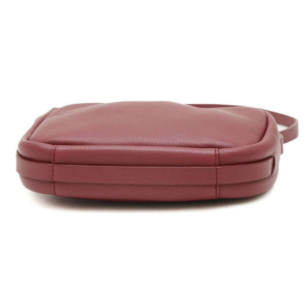 Red Leather Balenciaga Crossbody Bag