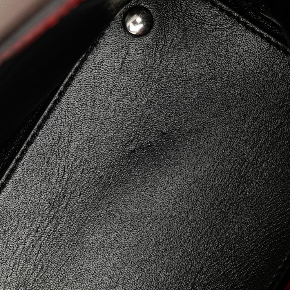 Red Leather Balenciaga Papier