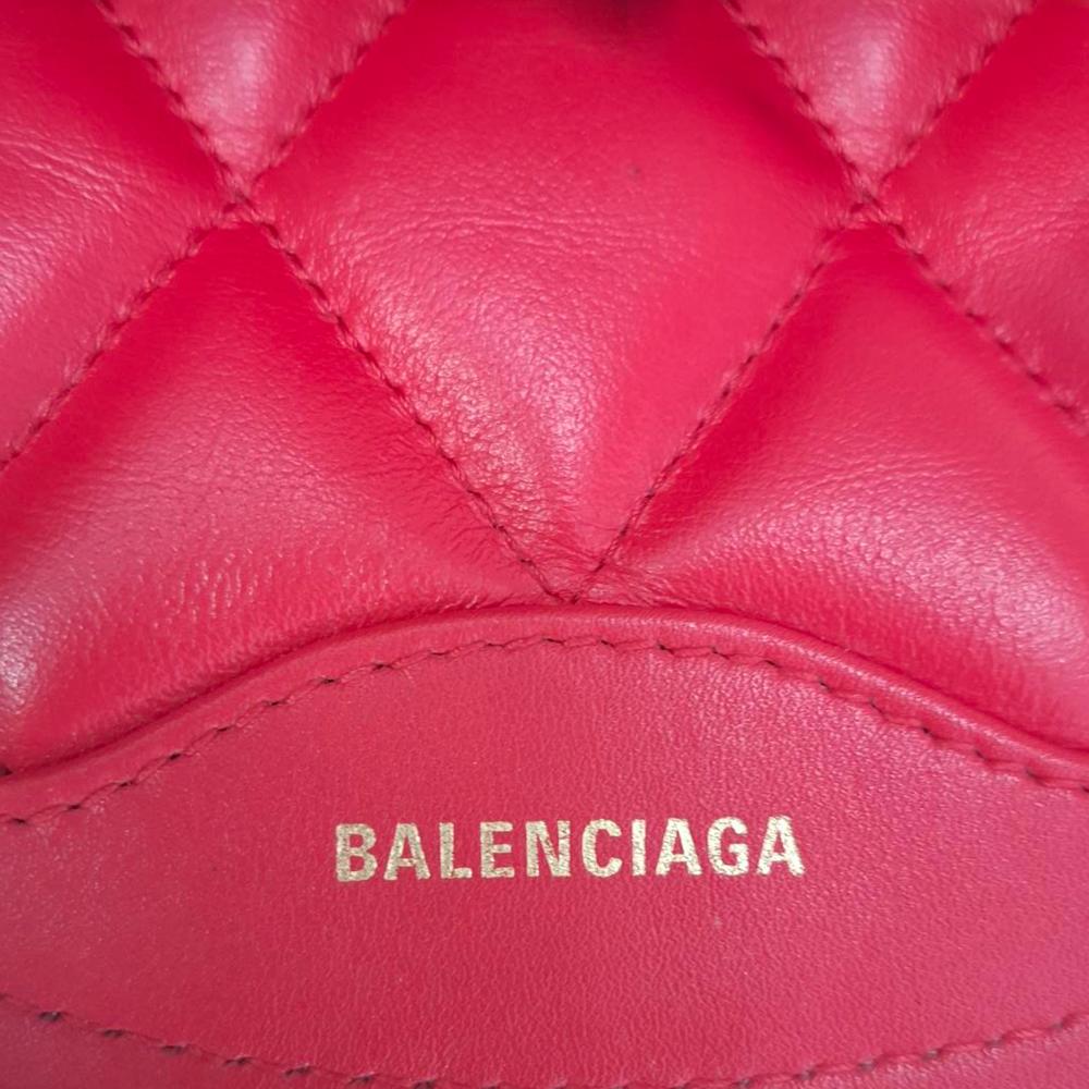 Red Leather Balenciaga Belt Bag