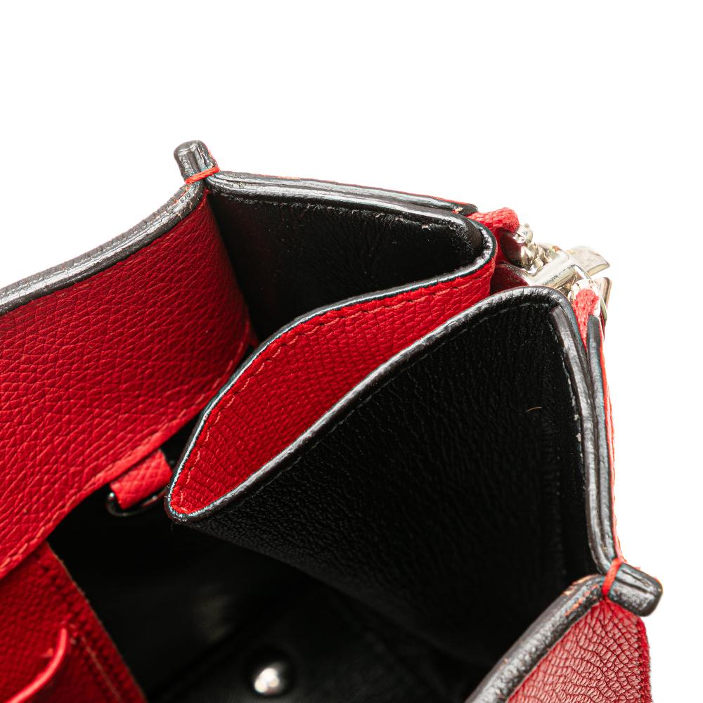 Red Leather Balenciaga Papier