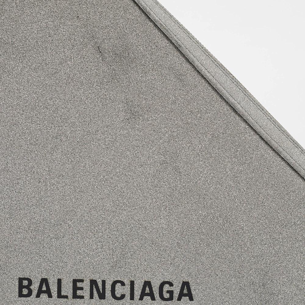 Silver Leather Balenciaga Clutch