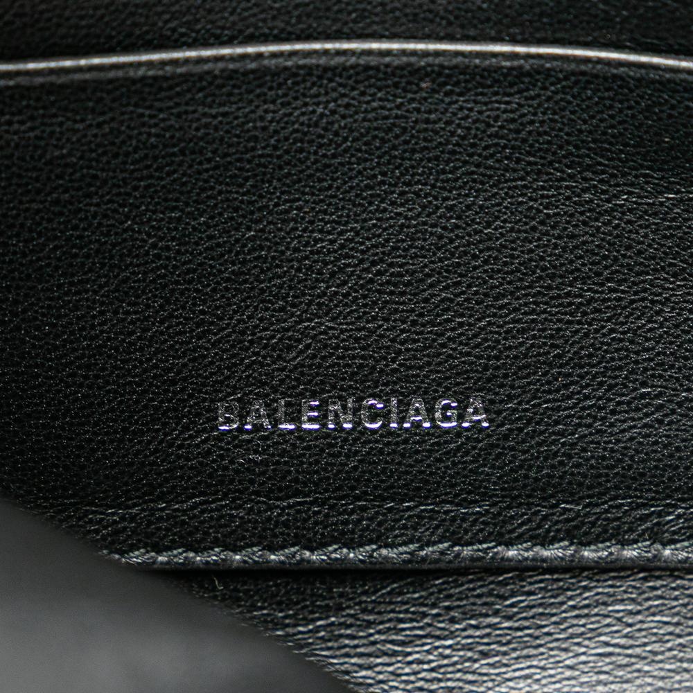 Silver Leather Balenciaga Clutch
