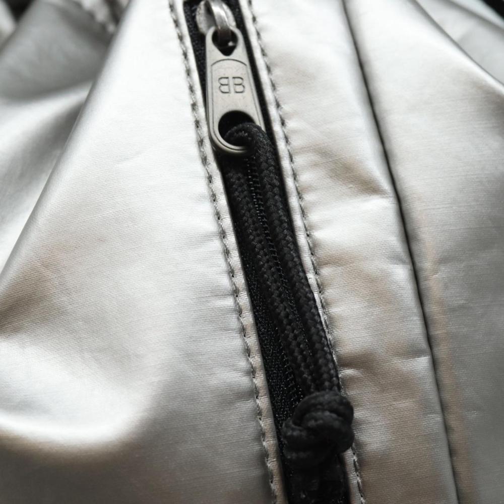 Silver Nylon Balenciaga Backpack