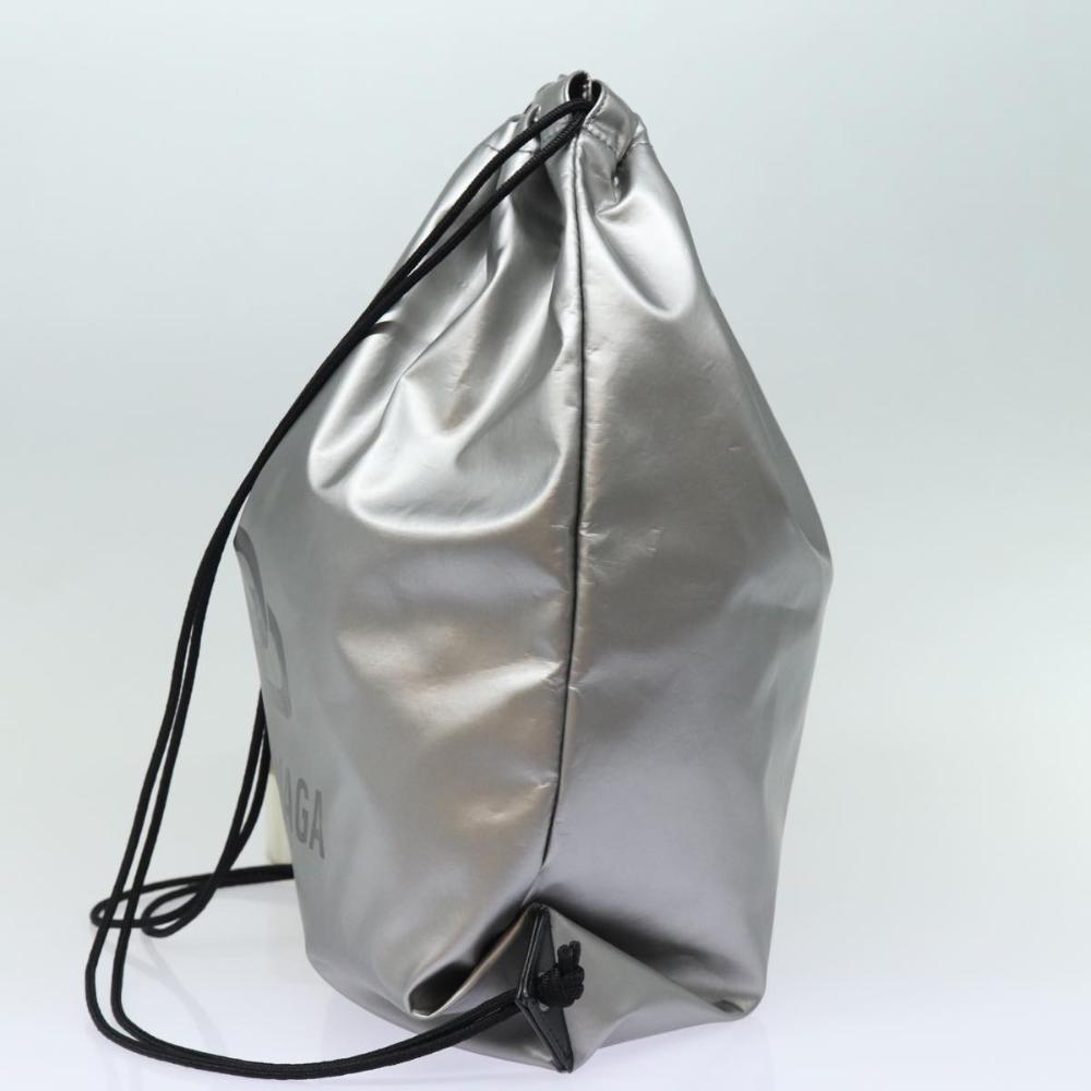 Silver Nylon Balenciaga Backpack