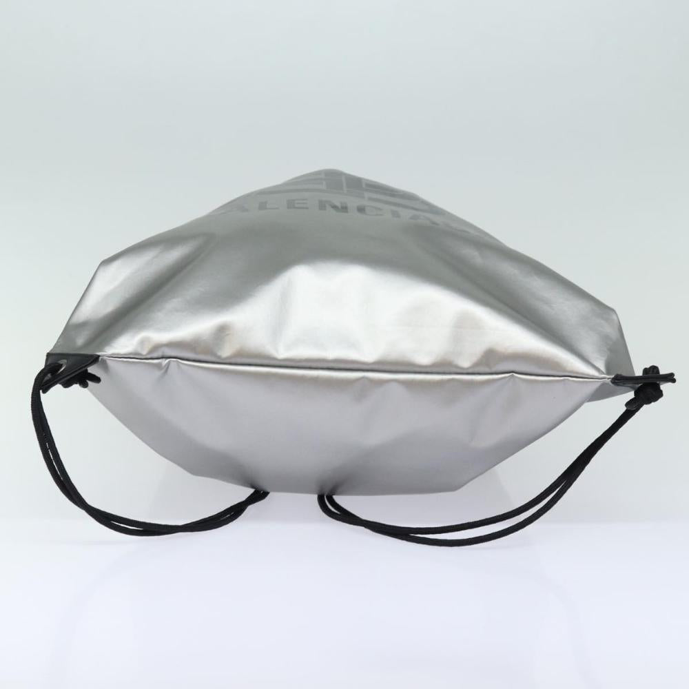 Silver Nylon Balenciaga Backpack