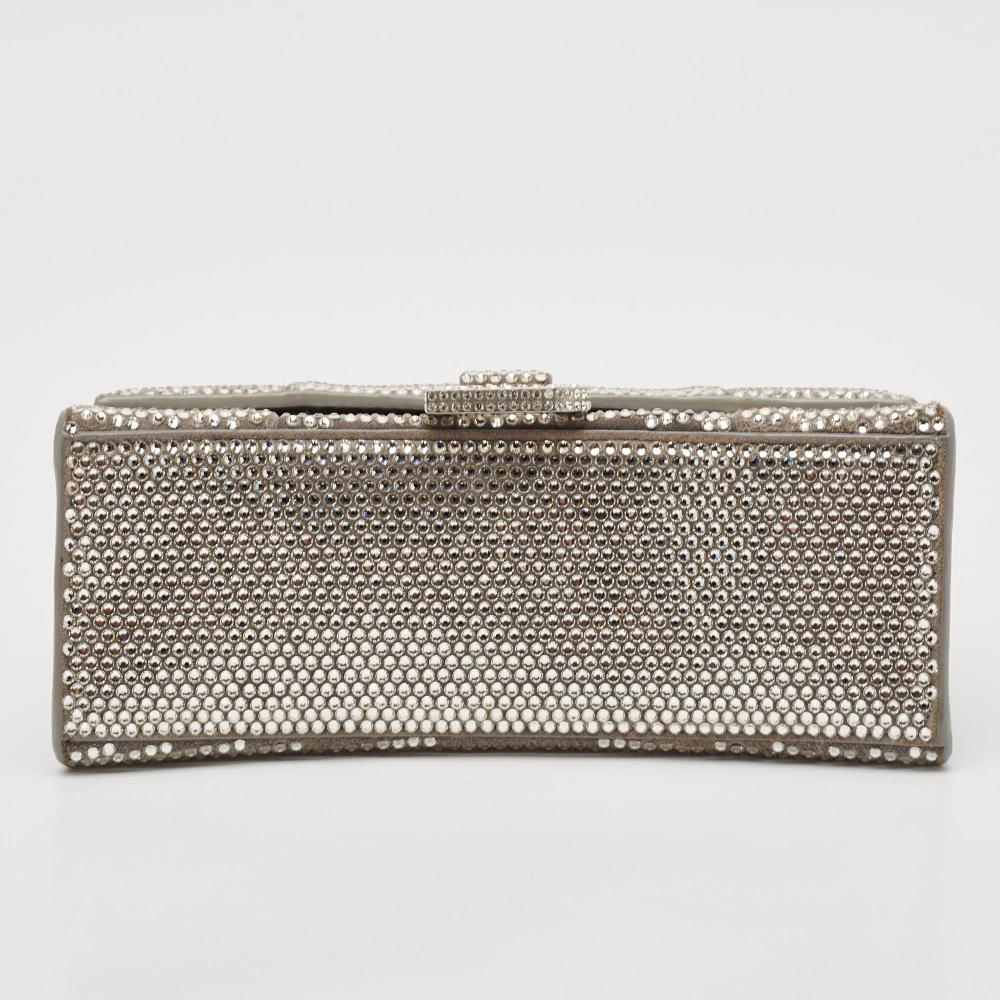 Silver Suede Balenciaga Hourglass
