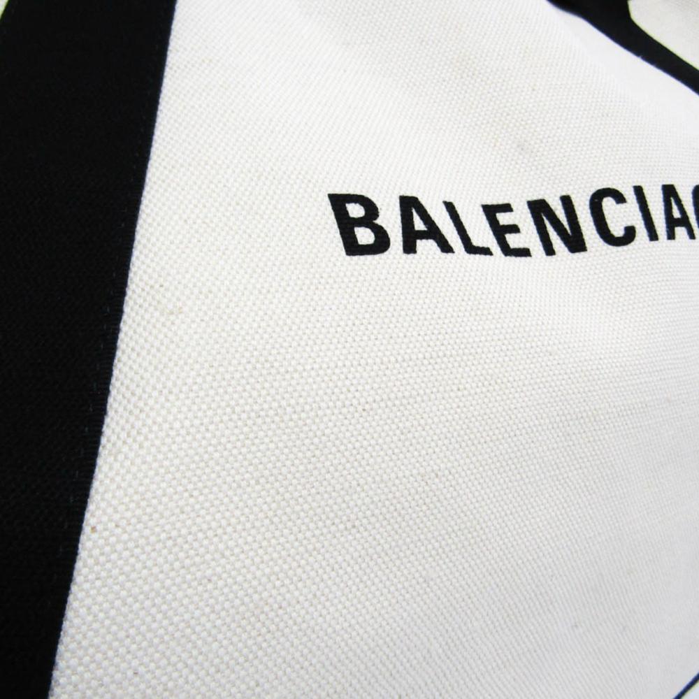 White Canvas Balenciaga Cabas
