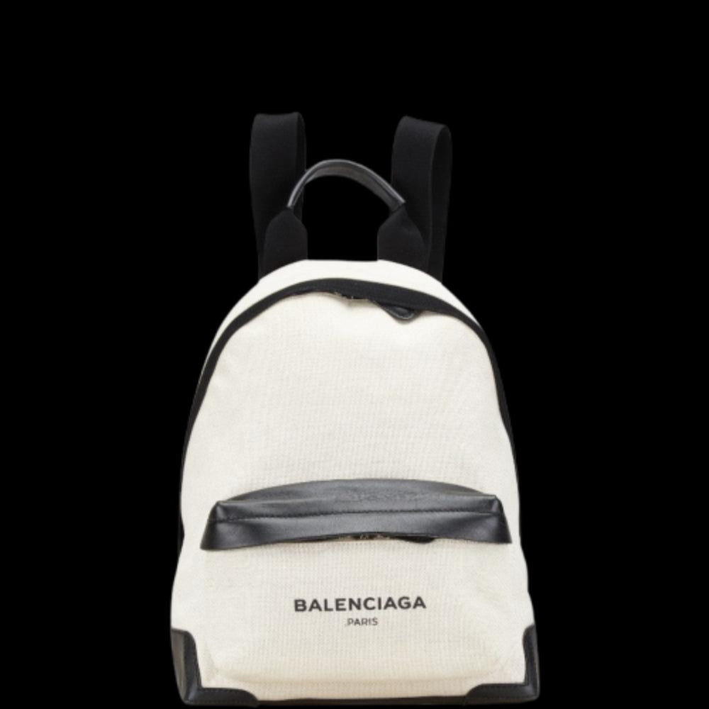White Canvas Balenciaga Backpack