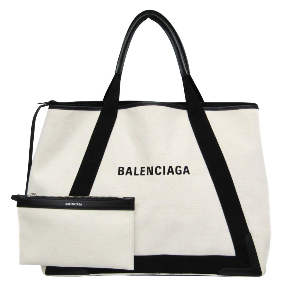 White Canvas Balenciaga Cabas