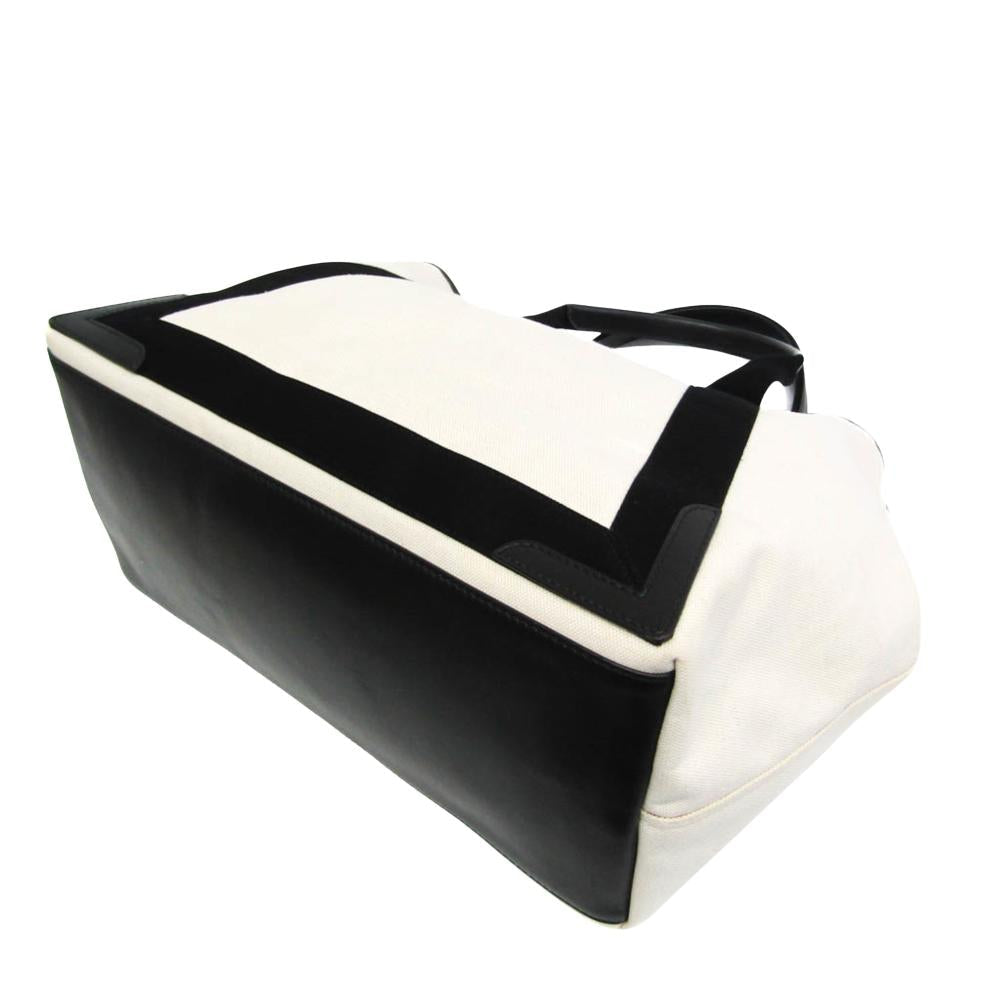 White Canvas Balenciaga Cabas