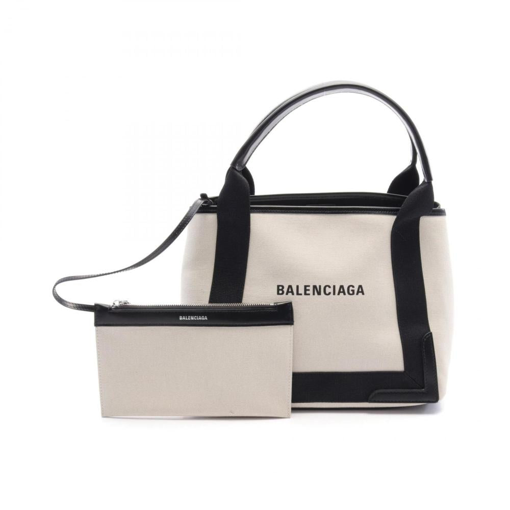 White Canvas Balenciaga Cabas