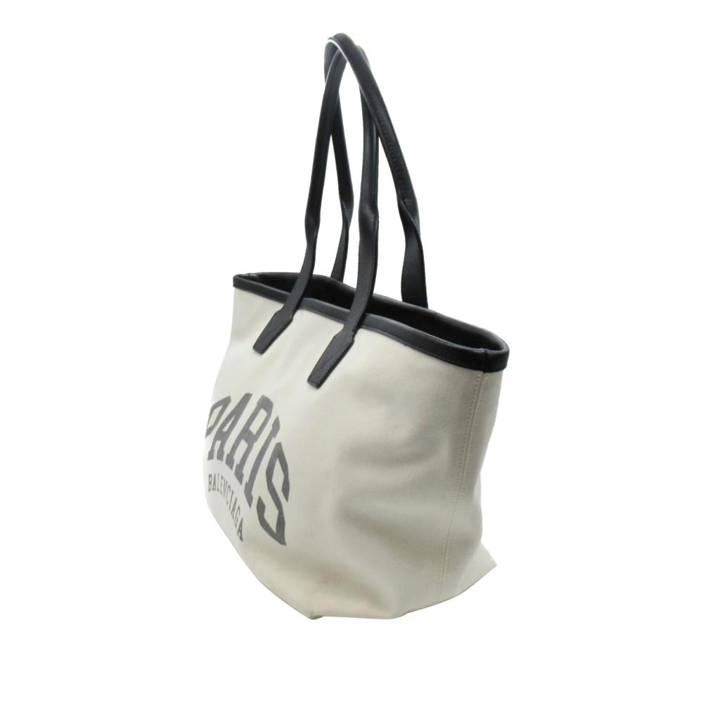White Canvas Balenciaga Tote