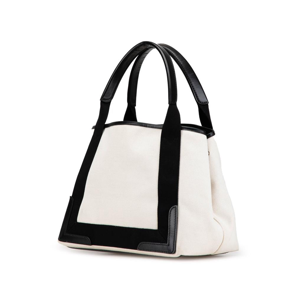 White Canvas Balenciaga Cabas