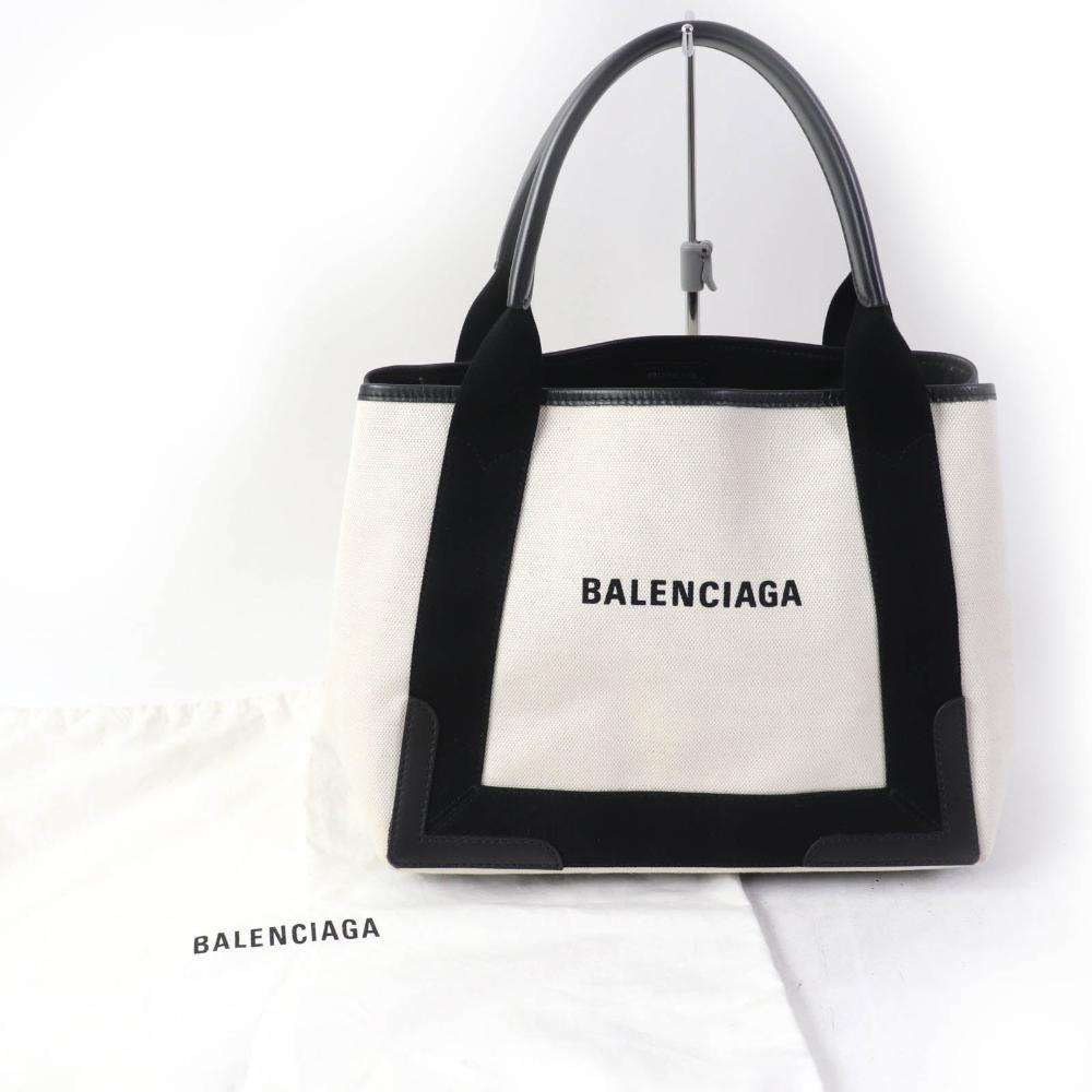 White Canvas Balenciaga Cabas