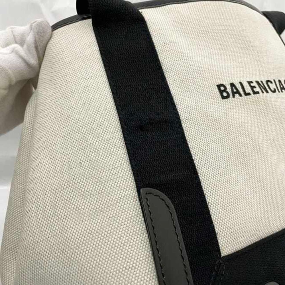 White Canvas Balenciaga Cabas