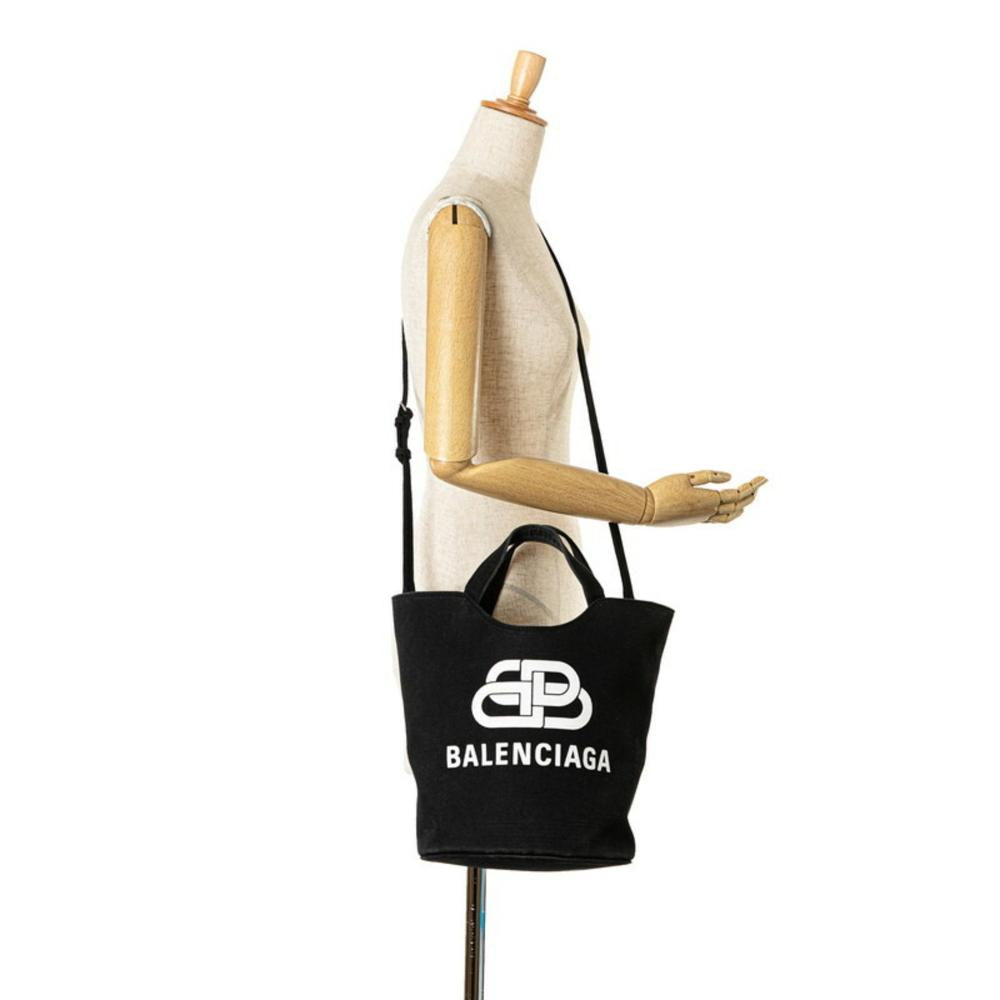White Canvas Balenciaga Handbag