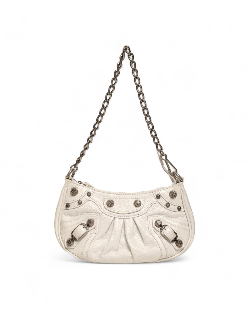 White Fabric Balenciaga Crossbody Bag