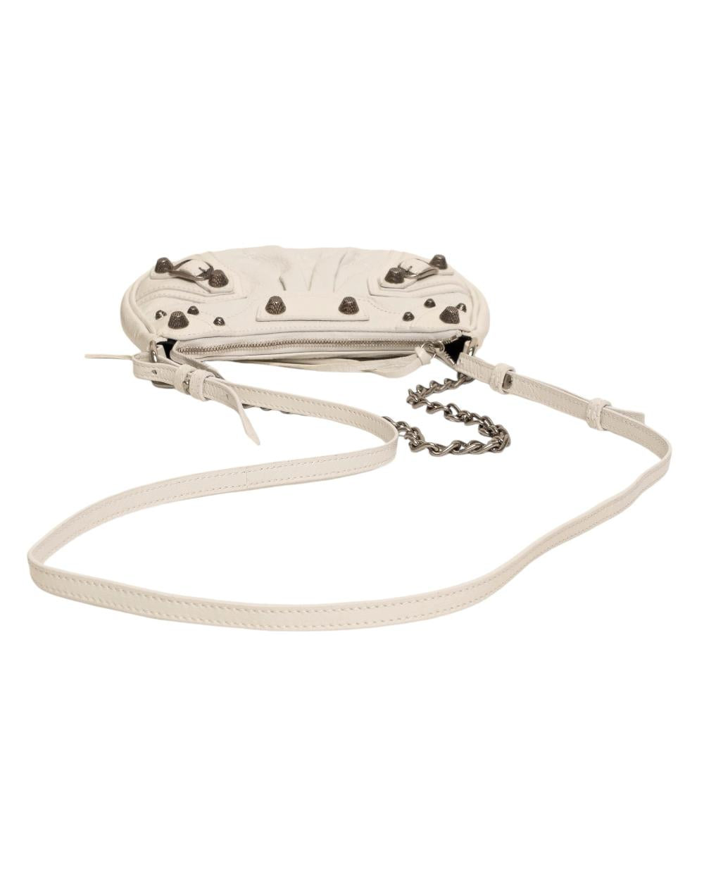White Fabric Balenciaga Crossbody Bag