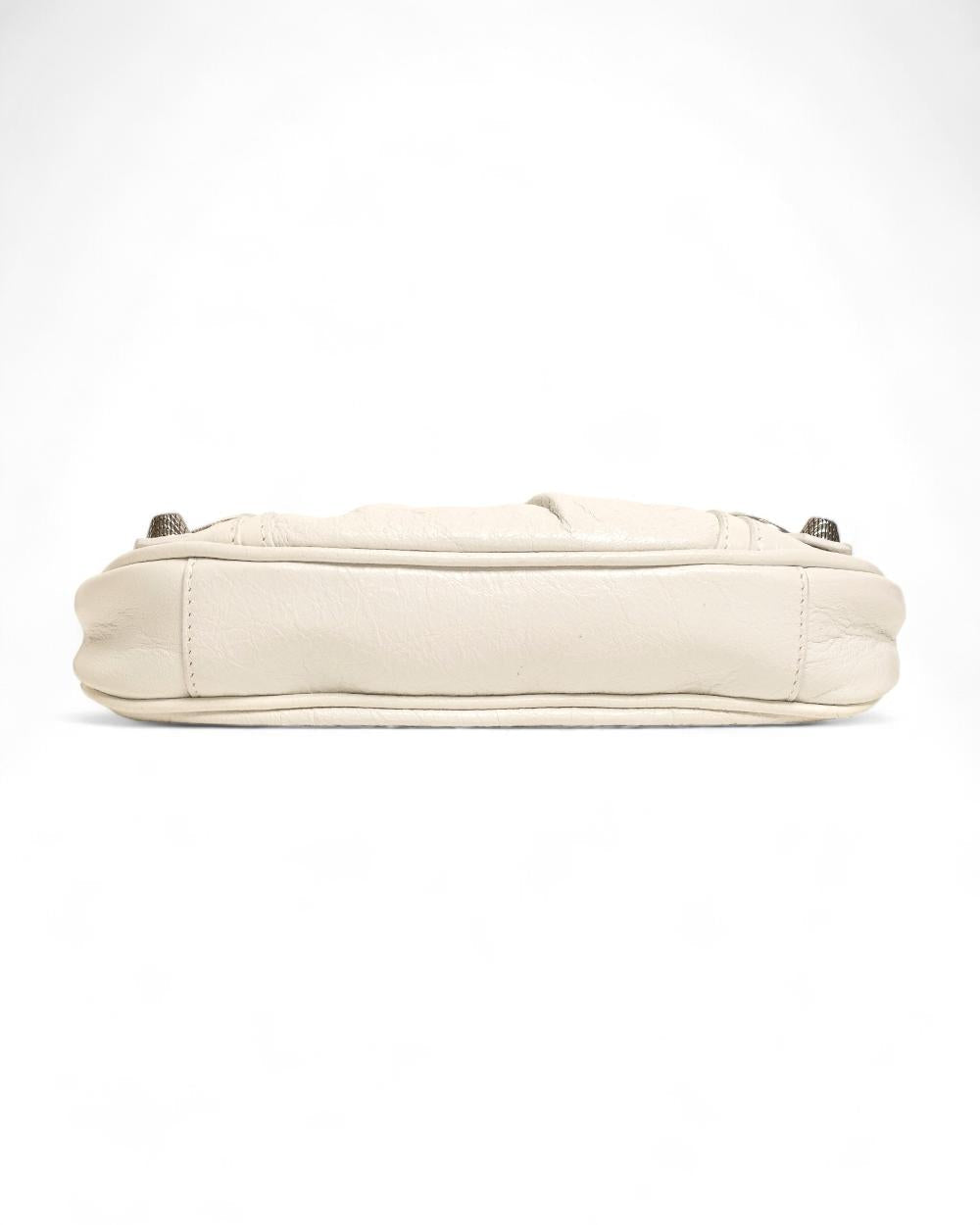 White Fabric Balenciaga Crossbody Bag