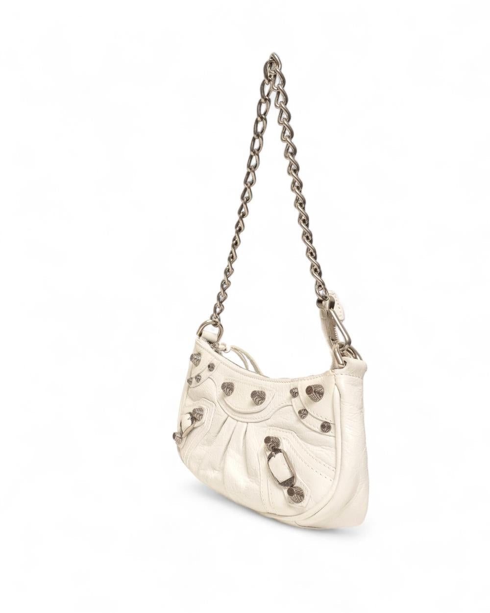 White Fabric Balenciaga Crossbody Bag