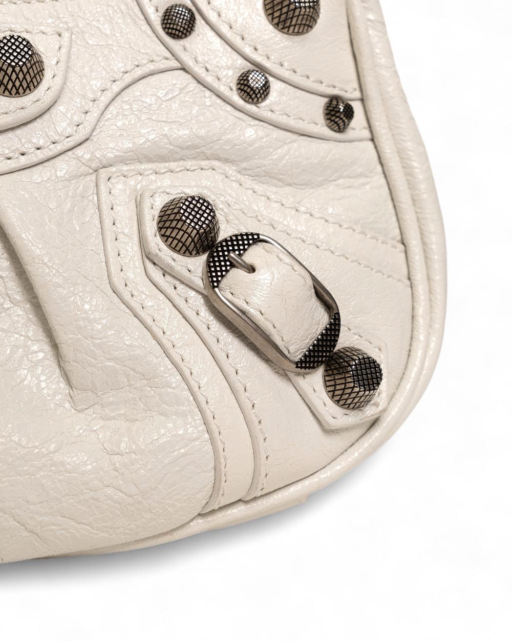 White Fabric Balenciaga Crossbody Bag