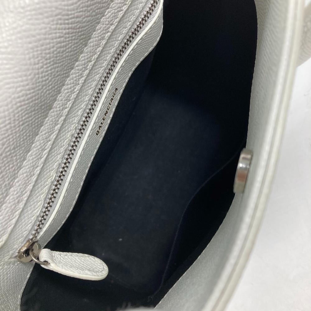 White Leather Balenciaga Shoulder Bag