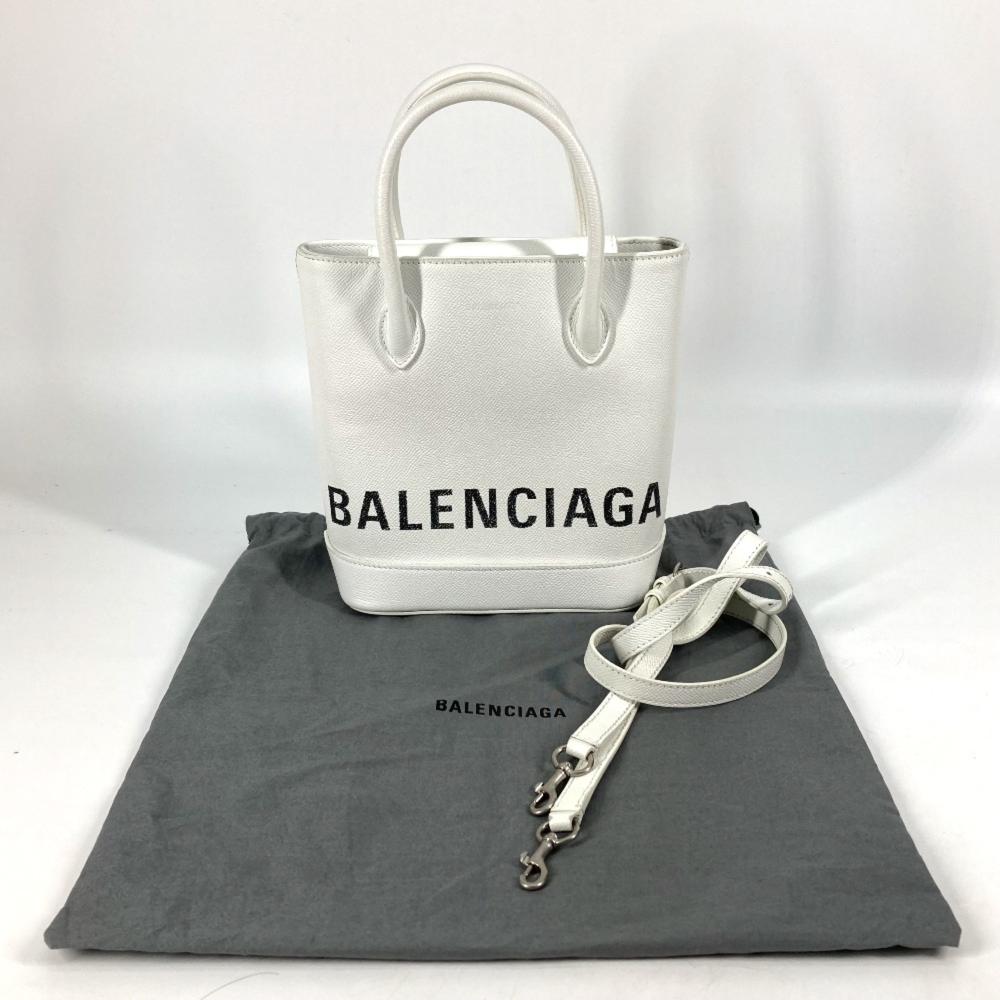 White Leather Balenciaga Shoulder Bag