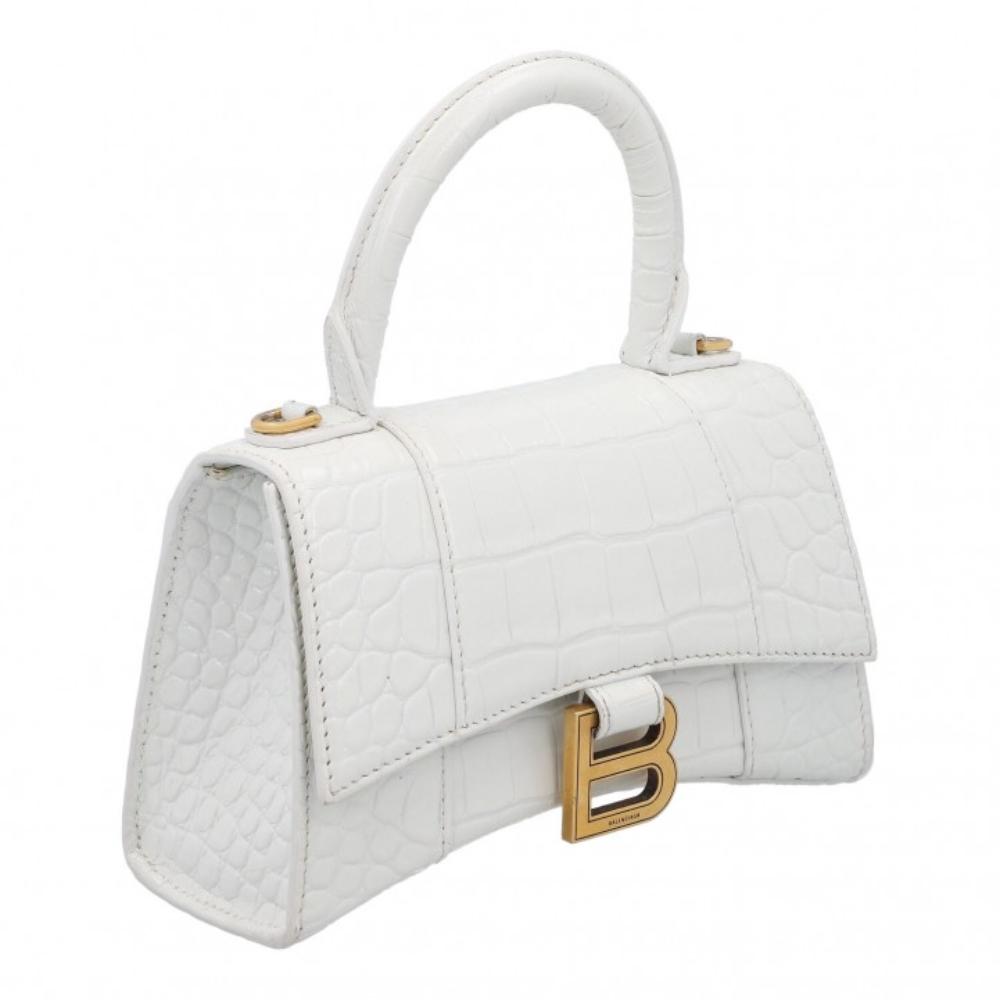 White Leather Balenciaga Crossbody Bag