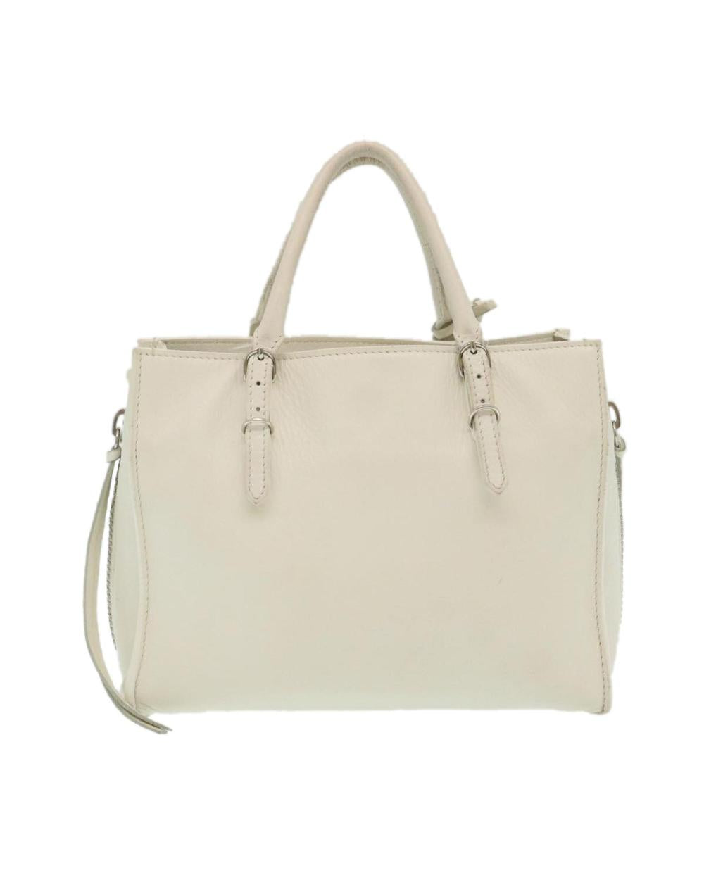 White Leather Balenciaga Shoulder Bag