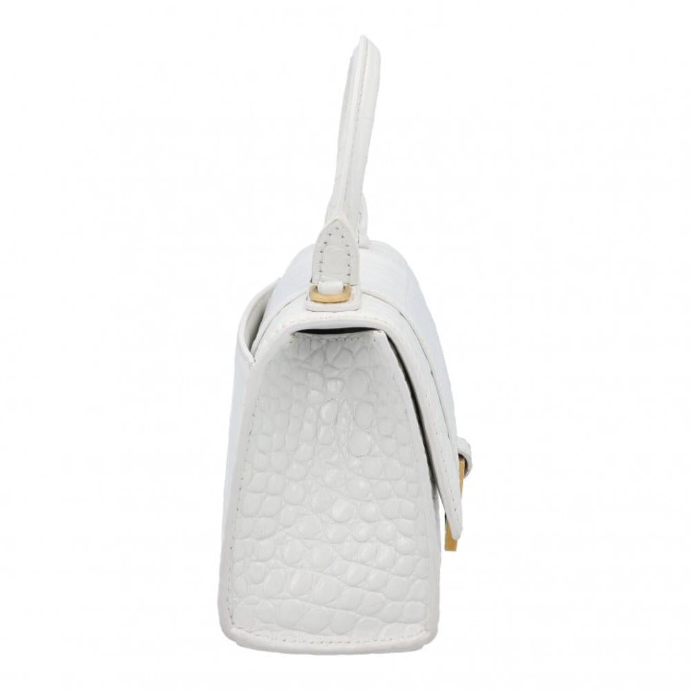 White Leather Balenciaga Crossbody Bag