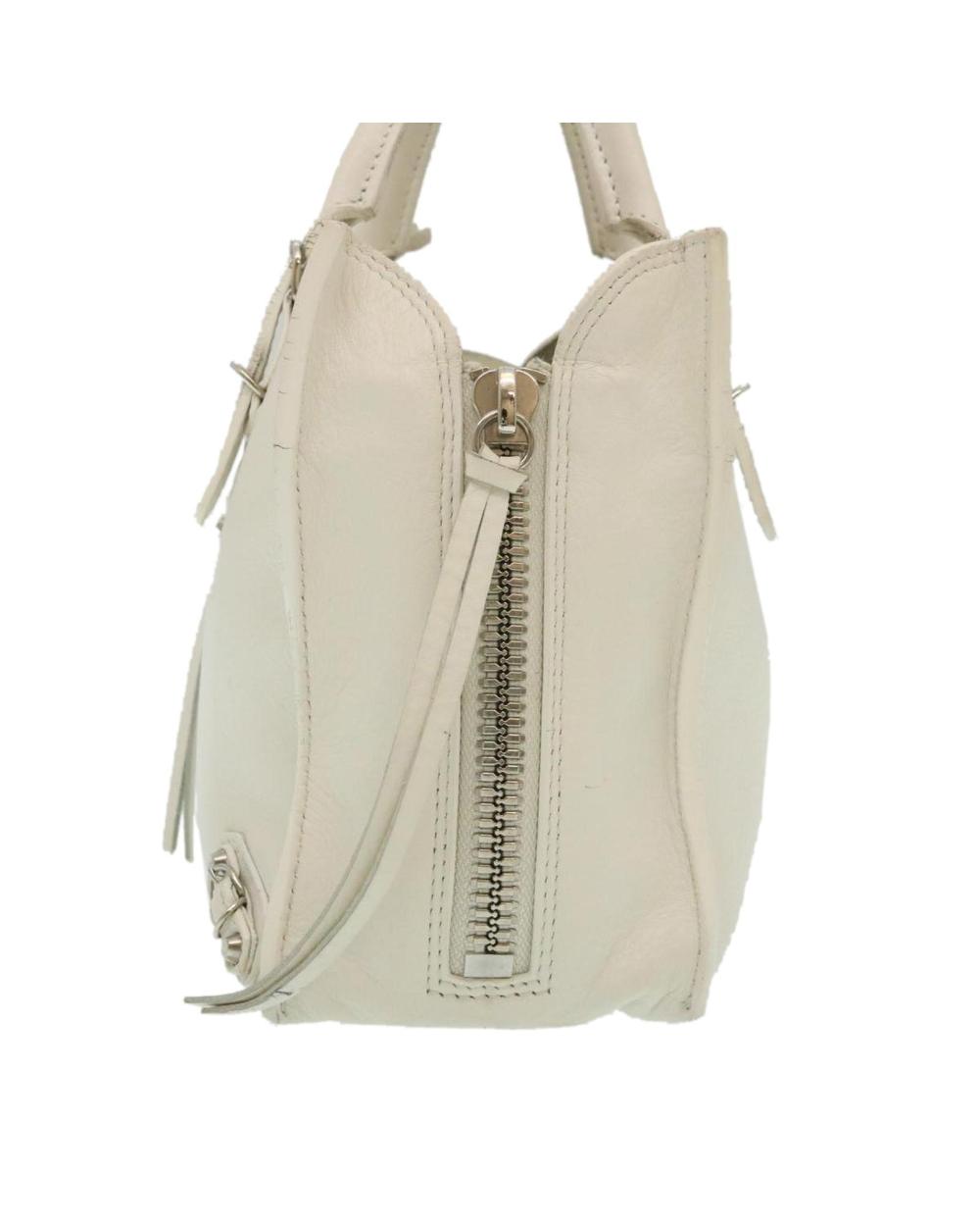 White Leather Balenciaga Shoulder Bag