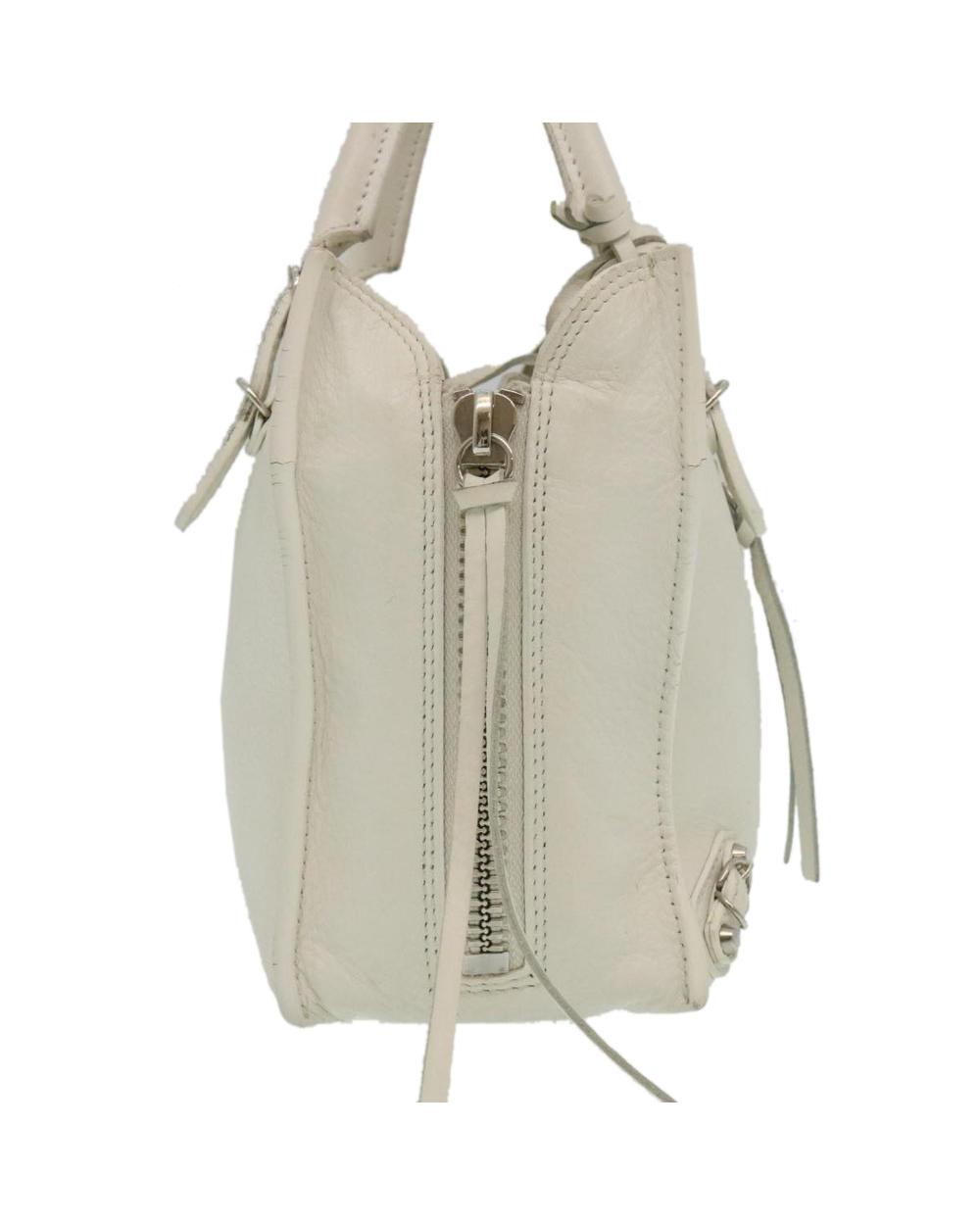 White Leather Balenciaga Shoulder Bag