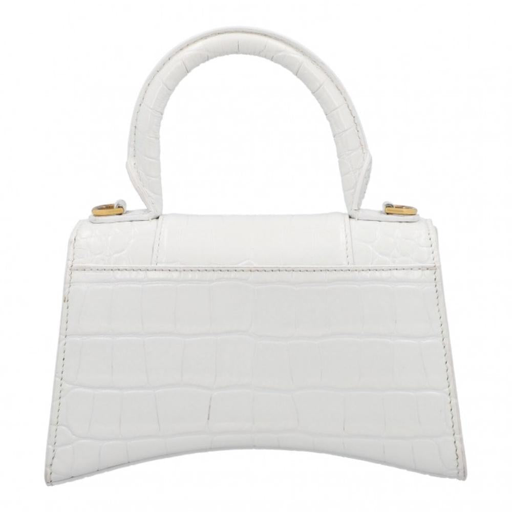 White Leather Balenciaga Crossbody Bag