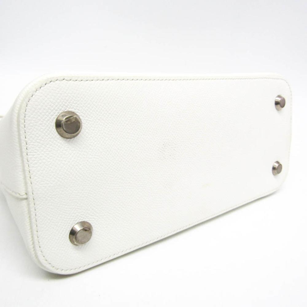 White Leather Balenciaga Ville