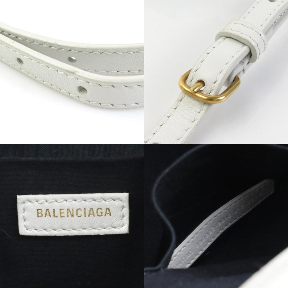 White Leather Balenciaga Handbag