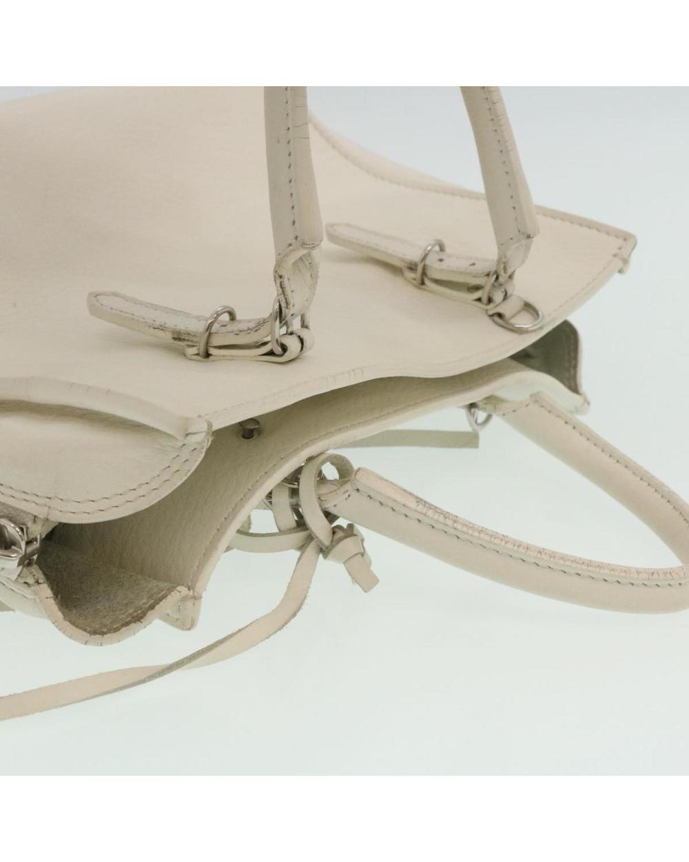 White Leather Balenciaga Shoulder Bag