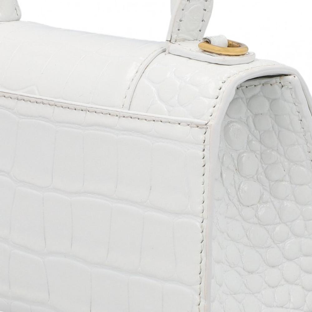 White Leather Balenciaga Crossbody Bag