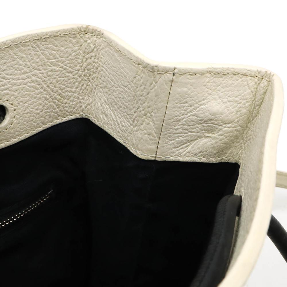 White Leather Balenciaga Tote