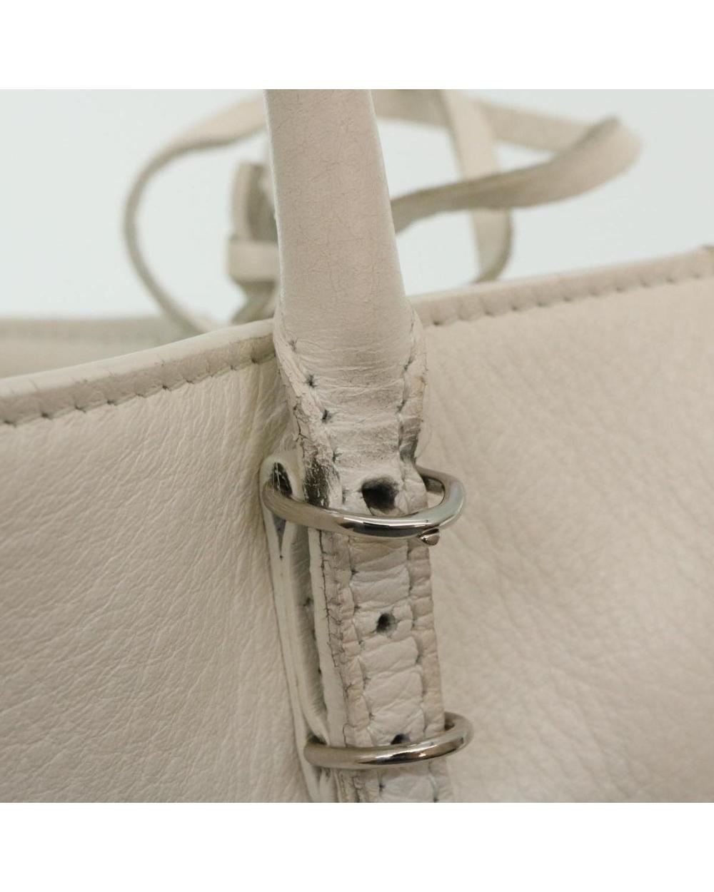 White Leather Balenciaga Shoulder Bag
