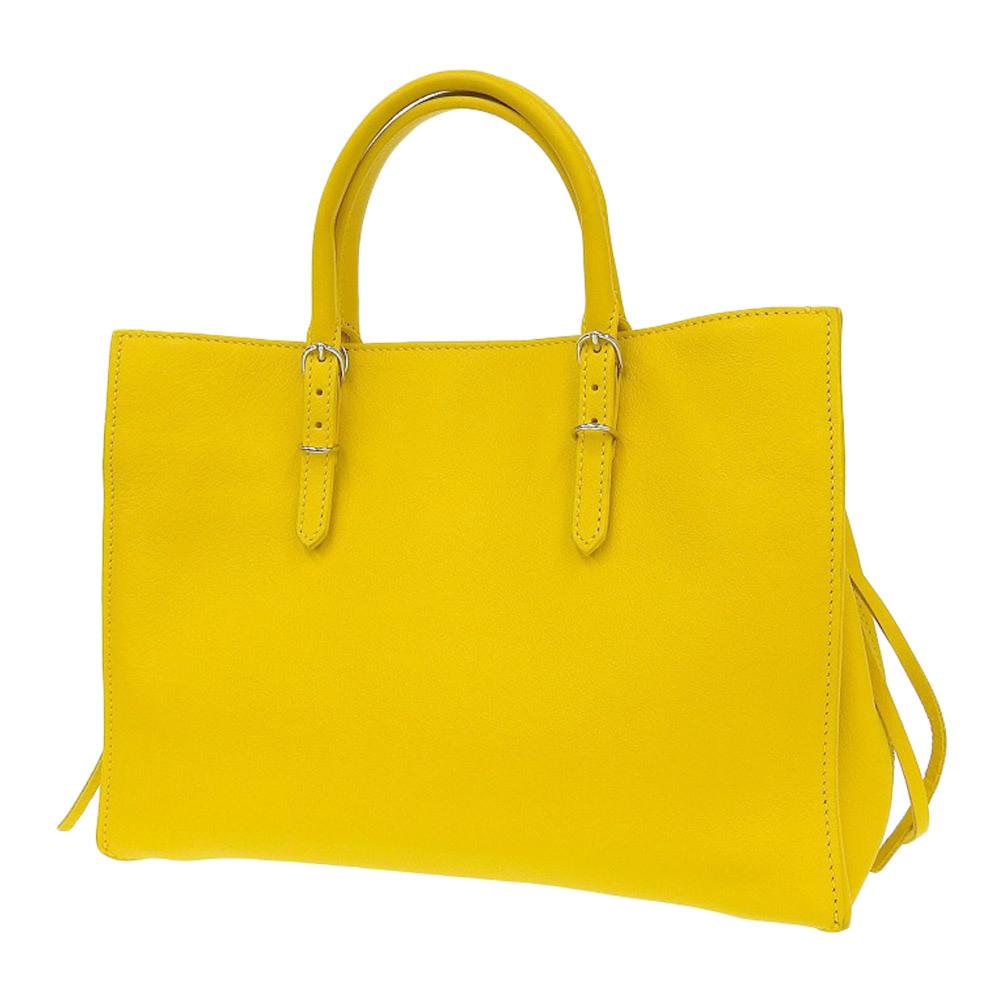 Yellow Leather Balenciaga Handbag