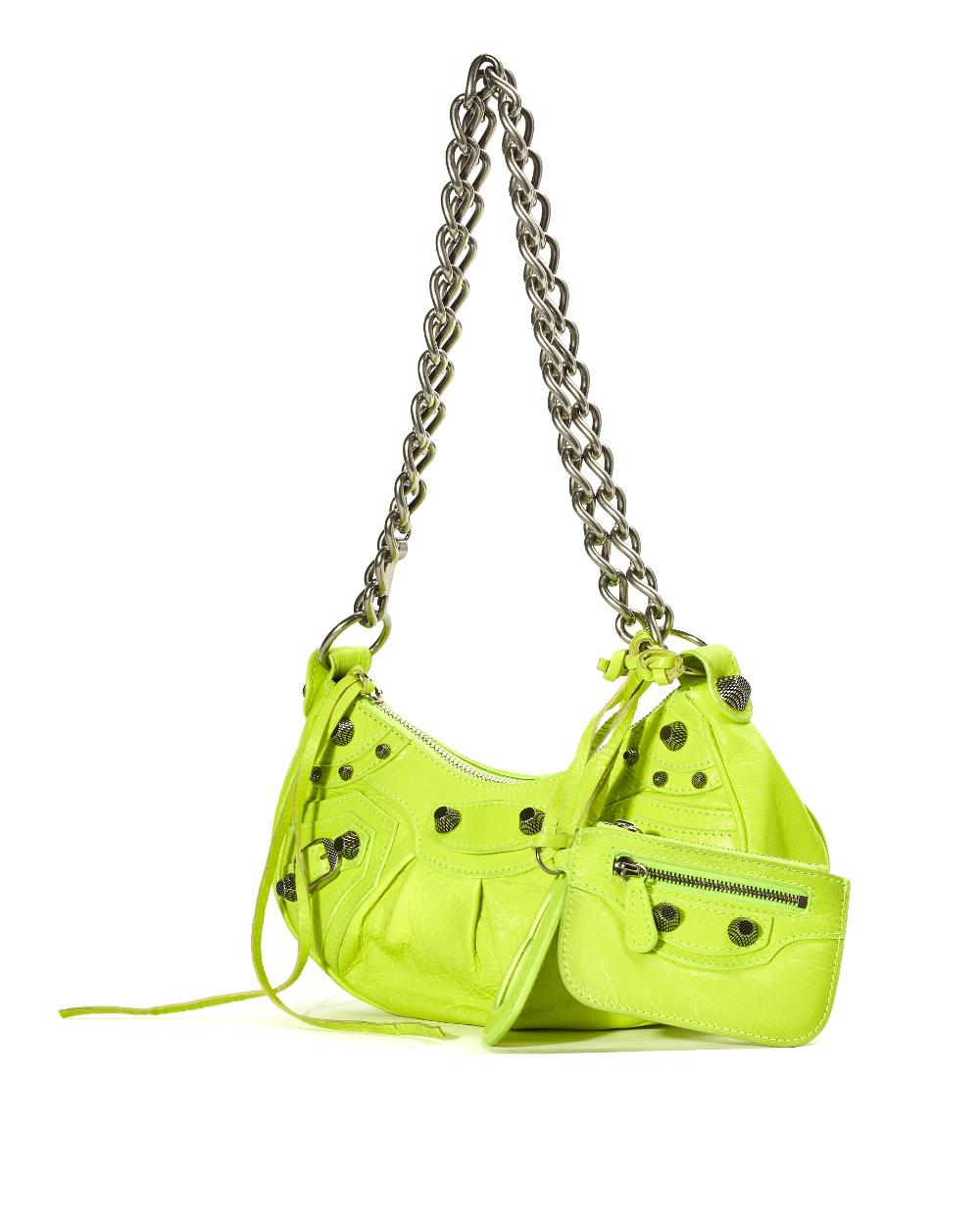 Yellow Leather Balenciaga Shoulder Bag