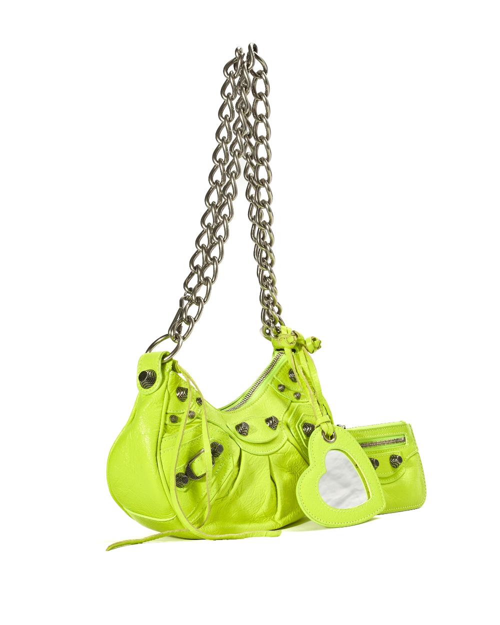 Yellow Leather Balenciaga Shoulder Bag