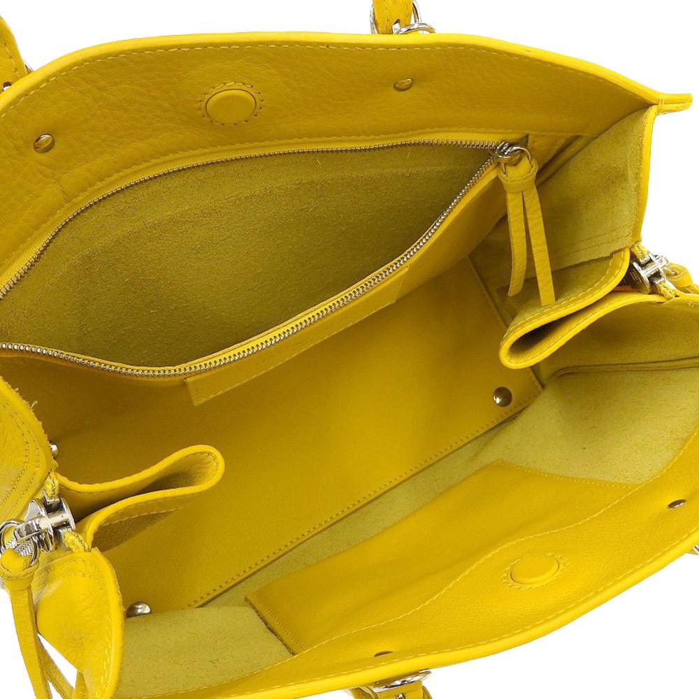 Yellow Leather Balenciaga Handbag
